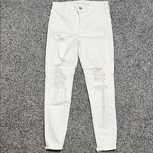 American Eagle Hi-Rise Jegging White Size 6 Short